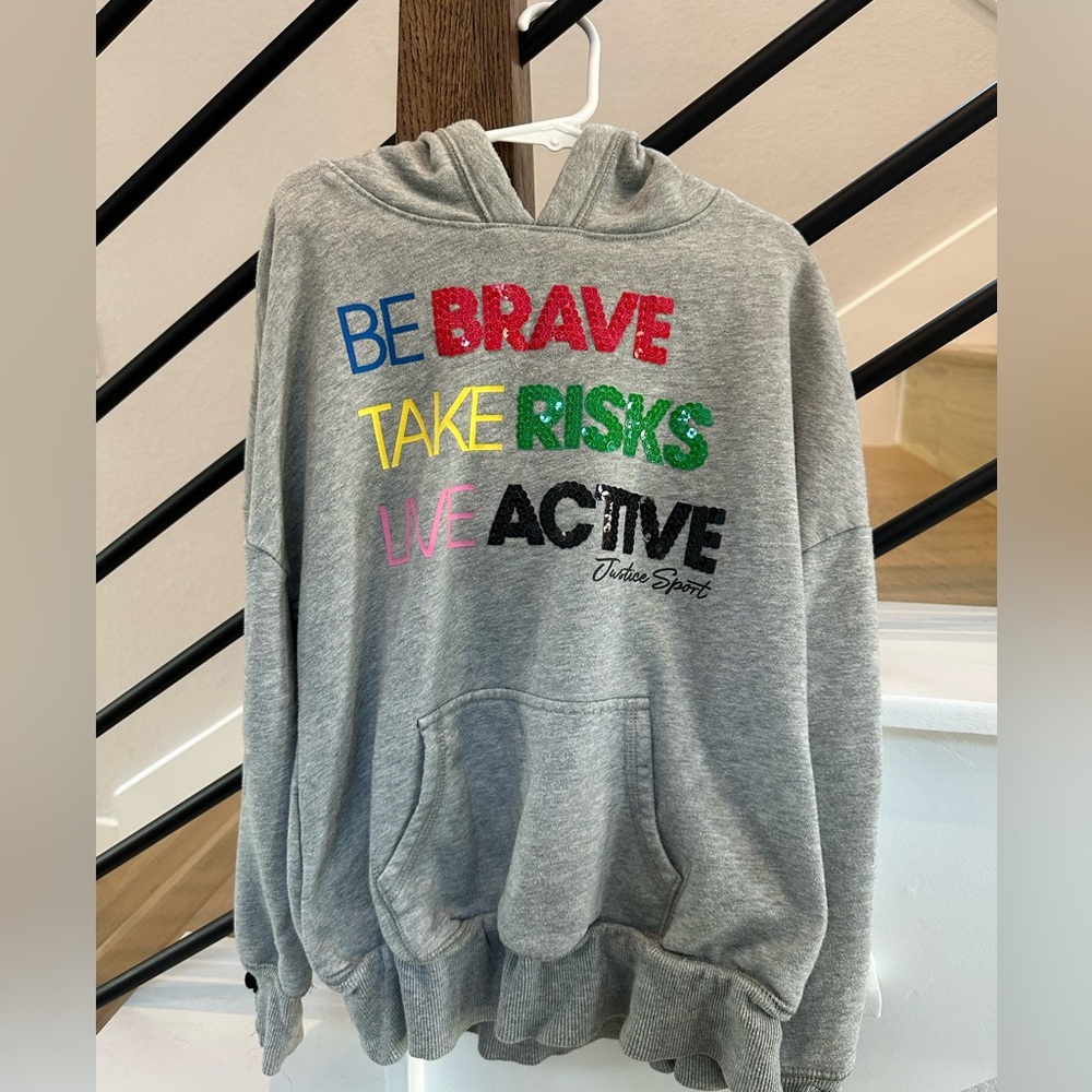 Girls Justice Sport sweatshirt.
